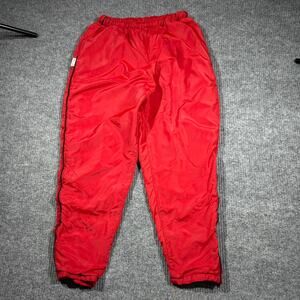 Vintage Red Track Pants Men's Small Nylon USA Made Boathouse‎ Sports